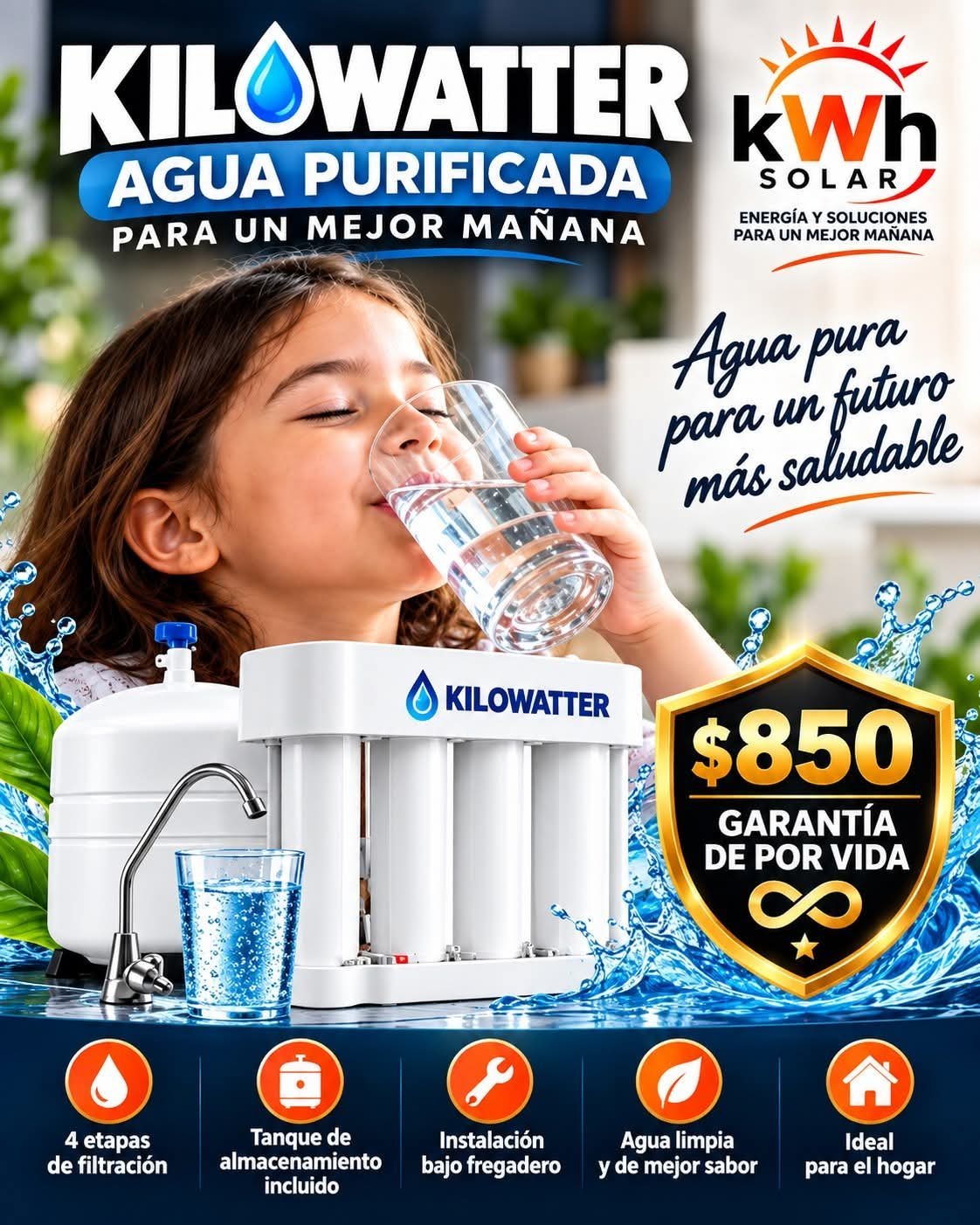Kilowatter agua purificada $850
